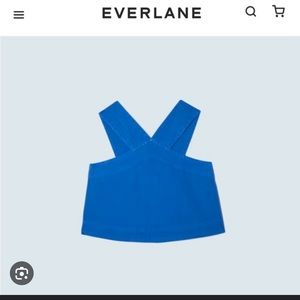 Everlane Cross Front Apron Top NWOT